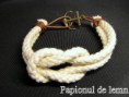 Bratara Navy Square Knot 4